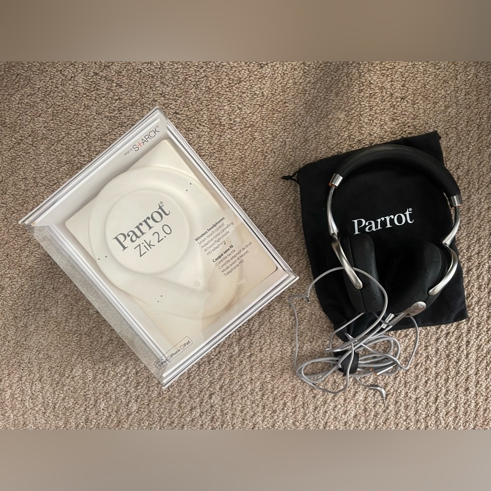 Parrot Zik 2.0 noise cancelling wireless headphones.